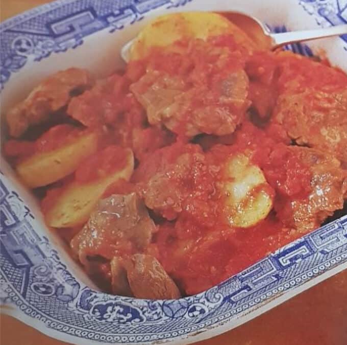 Tomaten Eintopf mit Lamm und Tomato Pepper / Tamatiebredie ( Tomato Stew)