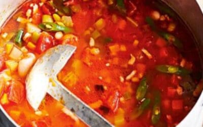 Herzhafte Tomaten Bohnen Suppe mit Seasoning for Tomato & Beef