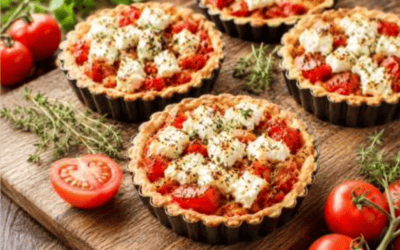 Paptert mit Tomate & Ziegen- Käse